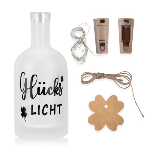 LIFEJXWEN LED Flaschenlicht, Beleuchtete Deko Flasche mit Korken, Geschenke für den 18 Geburtstag Mädchen Junge, LED Flasche mit Licht für Frauen Freundin Hochzeit Geburtstag Weihnachten(Bronze) von LIFEJXWEN