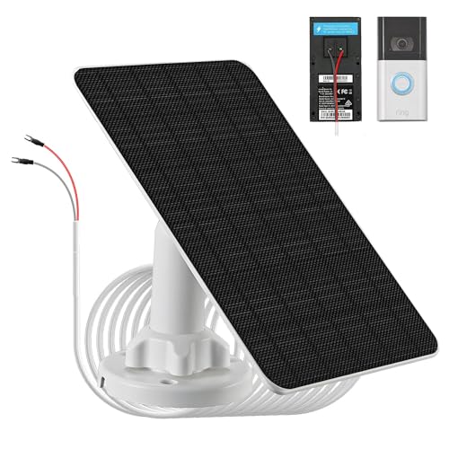 3 W Solarpanel mit eingebautem 4000 mAh Akku, IP65, 4 m Ladekabel, nur kompatibel mit Ring Video Türklingel 3/4/3 Plus, Ring-Batterie-Türklingel Plus/Pro-Kamera, einfache Installation 3 W Solarpanel mit eingebautem 4000 mAh Akku, IP65, 4 m Ladekabel, nur kompatibel mit Ring Video Türklingel 3/4/3 Plus, Ring-Batterie-Türklingel Plus/Pro-Kamera, einfache Installation von LIFEMOI
