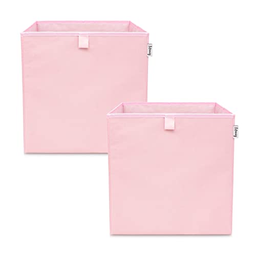 LIFENEY Aufbewahrungsbox 2er Set in Pink I Einfarbige Spielzeugbox passend für Würfelregale I Ordnungsbox für das Kinderzimmer I Aufbewahrungskorb als Accessoire für dein Zuhause | 33x33x33 cm LIFENEY Aufbewahrungsbox 2er Set in Pink I Einfarbige Spielzeugbox passend für Würfelregale I Ordnungsbox für das Kinderzimmer I Aufbewahrungskorb als Accessoire für dein Zuhause | 33x33x33 cm von LIFENEY