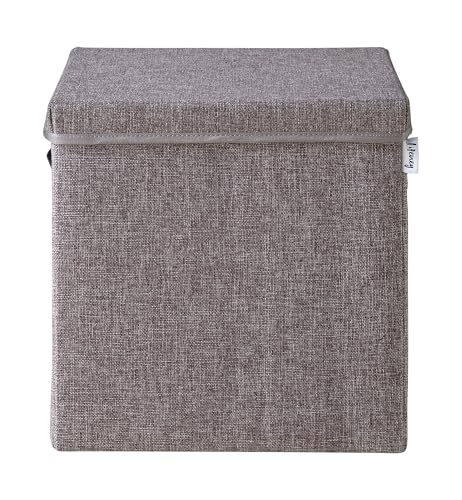 LIFENEY Aufbewahrungsbox mit Deckel in Grau I Faltbare Spielzeugbox passend für Würfelregale I Ordnungsbox für das Kinderzimmer I Aufbewahrungskorb Kinder LIFENEY Aufbewahrungsbox mit Deckel in Grau I Faltbare Spielzeugbox passend für Würfelregale I Ordnungsbox für das Kinderzimmer I Aufbewahrungskorb Kinder von LIFENEY