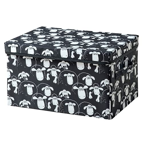 LIFENEY meets Shaun das Schaf Aufbewahrungsbox mit Deckel für Kinder – Box mit dem kultigen Schaf zum Verstauen von Spielzeug – 37 x 25 x 21 cm passend für jedes Kinderzimmer von LIFENEY