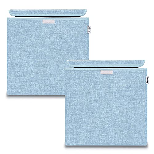 LIFENEY Aufbewahrungsbox mit Deckel im 2er Set Blau I Doppelpack Spielzeugbox passend für Würfelregale I Ordnungsbox für das Kinderzimmer I Aufbewahrungskorb Kinder LIFENEY Aufbewahrungsbox mit Deckel im 2er Set Blau I Doppelpack Spielzeugbox passend für Würfelregale I Ordnungsbox für das Kinderzimmer I Aufbewahrungskorb Kinder von LIFENEY