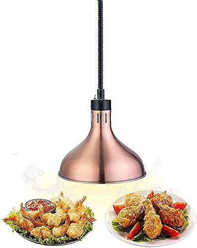 250 W, kommerzielle Speisenwärmerleuchte, einziehbare hängende Heizlampe für Hotelküchen, Buffets und Pizzarestaurants, verstellbare Länge von 75 cm bis 170 cm von LIFENGFF