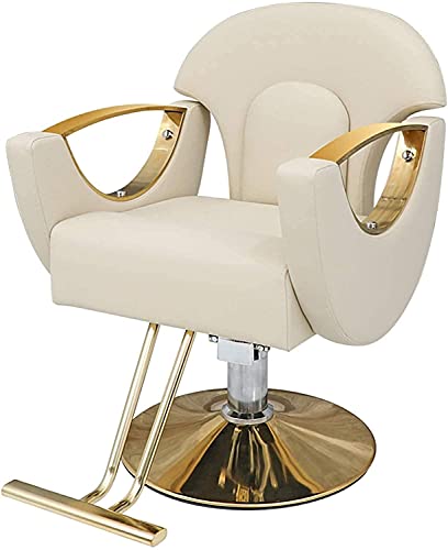 LIFENGFF Hydraulischer Friseurstuhl für das Büro oder zu Hause – Beauty-Styling-Shop, Friseurstuhl, drehbar, klassisches Haar – einstellbare Höhe und Komfort für Kunden von LIFENGFF