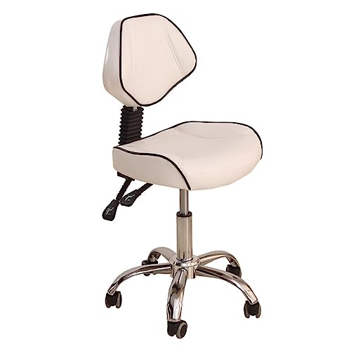 LIFENGFF Komfortabler Salon-Sattelstuhl mit hoher Rückenlehne – ergonomischer Rollstuhl für Zahnarzt, Stylisten und Tätowierer LIFENGFF Komfortabler Salon-Sattelstuhl mit hoher Rückenlehne – ergonomischer Rollstuhl für Zahnarzt, Stylisten und Tätowierer von LIFENGFF