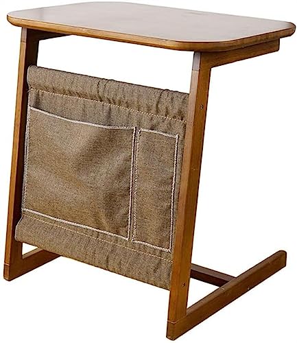 LIFENGFF Tisch-Laptop-Ständer für Schreibtisch, Sofa, Beistelltisch, mobiler Schreibtisch, Schlafzimmer, Aufbewahrungstasche, Design, braun, klein von LIFENGFF