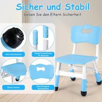 2 Stück Kinderstuhl aus Kunststoff, höhenverstellbare Schreibtischstühle, Hocker mit einer Tragkraft von 100 kg, Bürostühle, für von LIFERUN