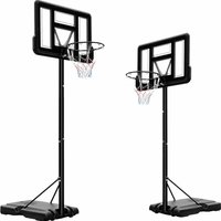 Basketballkorb, Transportable Basketballständer Höhenverstellbar, Tragbarer Basketballanlage mit Rädern, verstellbare Korbhöhe 230 bis 304 cm, zum Basketballkorb, Transportable Basketballständer Höhenverstellbar, Tragbarer Basketballanlage mit Rädern, verstellbare Korbhöhe 230 bis 304 cm, zum von LIFERUN