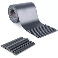 PVC-Sichtschutzstreifen 50 m x 19 cm + 35 Clips für Gartenterrassenzäune von LIFERUN