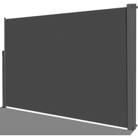 Seitenmarkise 180 x 350 cm (h x L),Seitenwandmarkise Ausziehbar, Sichtschutz,Seitenrollo,Seitenmarkis,Windschutz Markise Ausziehbar,PU von LIFERUN
