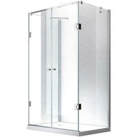 Glaszentrum Hagen - 90x100x90x195 cm - Ares U-Duschkabine Dusche Duschabtrennung - 8mm - esg Glas mit Duschwanne - Transparent von LIFESTYLE PROAKTIV