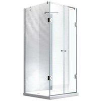 Glaszentrum Hagen - 90x90x90x195 cm - Ares U-Duschkabine Dusche Duschabtrennung - 8mm - ESG Glas mit Duschwanne - Transparent von LIFESTYLE PROAKTIV