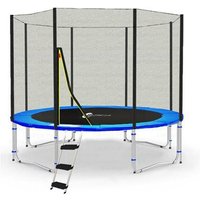 LifeStyle Classico Trampolin mit Netz außen - LS-C305-B - Ø 305cm - Blau von LIFESTYLE PROAKTIV