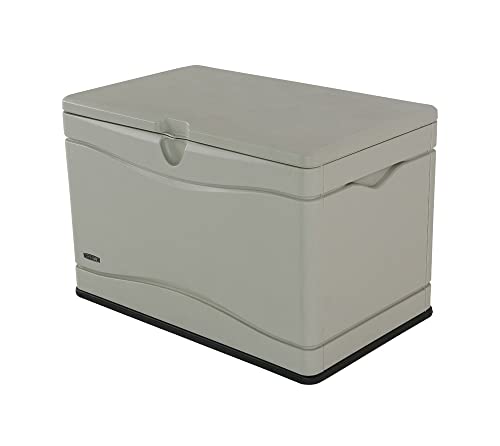 LIFETIME Auflagenbox & Kissenbox 302 Liter Fassungsvermögen | 99x61x66 cm Grau Kunststoff | Aufbewahrungsbox für Gartenutensilien von LIFETIME