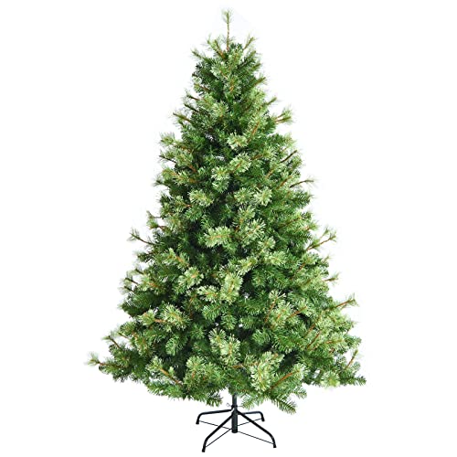 LIFEZEAL 180 cm künstlicher Weihnachtsbaum, Kunstbaum Tannenbaum mit Faltbarer Metallbasis, Christbaum mit 820 PVC-Nadeln, Weihnachtsdeko von LIFEZEAL