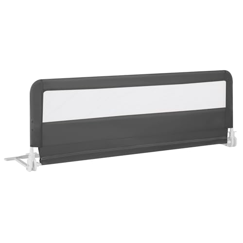 LIFEZEAL Bettgitter für Babys, faltbar, 150 cm, Sicherheitsgitter für Kleinkinder, mit Sicherheitsgurten, Metallstange, atmungsaktivem Netz und abnehmbarem Bezug, für Wiege, Einzel-/Doppelbett von LIFEZEAL
