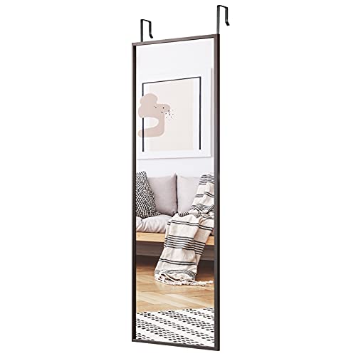 LIFEZEAL Ganzkörperspiegel Höhenverstellbar, Hängespiegel mit 2 Haken, Rechteckiger Wandspiegel aus Metallrahmen, 108 x 37 cm Türspiegel, für Schlafzimmer Badezimmer Wohnzimmer… von LIFEZEAL