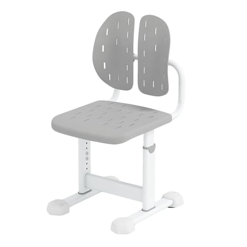 LIFEZEAL Kinder Schreibtischstuhl, Höhenverstellbarer Kinderstuhl mit doppelter Rückenlehne, Lernstuhl ergonomisch mit atmungsaktivem Sitz, Computerstuhl ohne Armlehnen für Kinder ab 3 Jahren (Grau) LIFEZEAL Kinder Schreibtischstuhl, Höhenverstellbarer Kinderstuhl mit doppelter Rückenlehne, Lernstuhl ergonomisch mit atmungsaktivem Sitz, Computerstuhl ohne Armlehnen für Kinder ab 3 Jahren (Grau) von LIFEZEAL