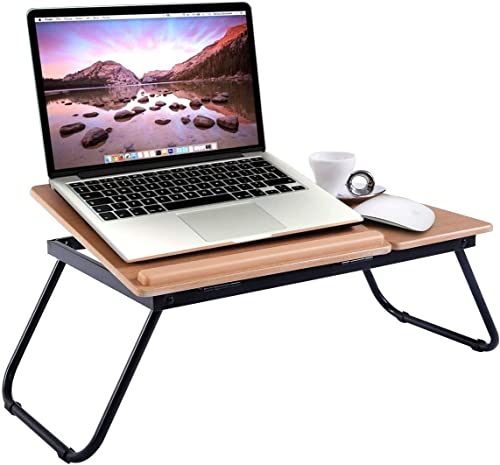 LIFEZEAL Laptoptisch fürs Bett, höhenverstellbarer & Klappbarer Betttisch, Notebooktisch Holz, Lesetisch für Bett & Couch, Tragbarer Lapdesk zum Lesen & Frühstück, 62x32x23cm, Natur LIFEZEAL Laptoptisch fürs Bett, höhenverstellbarer & Klappbarer Betttisch, Notebooktisch Holz, Lesetisch für Bett & Couch, Tragbarer Lapdesk zum Lesen & Frühstück, 62x32x23cm, Natur von LIFEZEAL