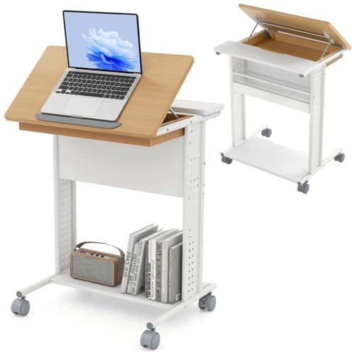 LIFEZEAL Mobiler Schreibtisch, Computertisch mit neigbarer Tischplatte, Laptoptisch mit Ablage & Zeitschriftenhalter & verstecktem Fach, Beistelltisch für Zuhause & Büro LIFEZEAL Mobiler Schreibtisch, Computertisch mit neigbarer Tischplatte, Laptoptisch mit Ablage & Zeitschriftenhalter & verstecktem Fach, Beistelltisch für Zuhause & Büro von LIFEZEAL