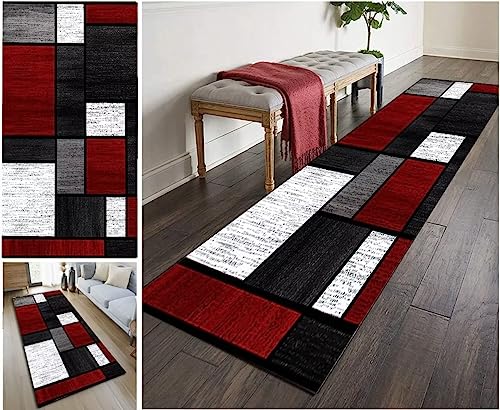 LIFFMallJC Teppich Läufer Flur Küche rutschfest 3D Waschbar 70X400CM Korridor Teppich,Teppichläufer Kücheläufer Polyester Anpassbar von LIFFMallJC