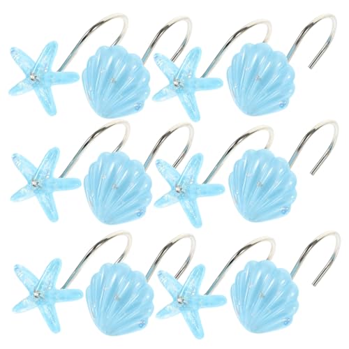 LIFKICH 1 Karton Blaue Duschvorhanghaken aus Stabilem Material rutschfest Installieren Vielseitig für Badezimmer Tür Fenstervorhänge Praktische Badvorhanghaken LIFKICH 1 Karton Blaue Duschvorhanghaken aus Stabilem Material rutschfest Installieren Vielseitig für Badezimmer Tür Fenstervorhänge Praktische Badvorhanghaken von LIFKICH