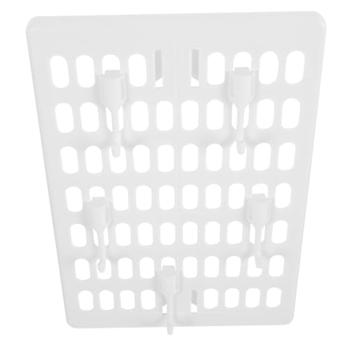 LIFKICH 1 Satz Pegboard Wandregal mit Haken Multifunktionale Wandaufbewahrung für Küche Bad und Büro Platzsparendes Einfach zu Montierendes Aufbewahrungssystem Weiß von LIFKICH
