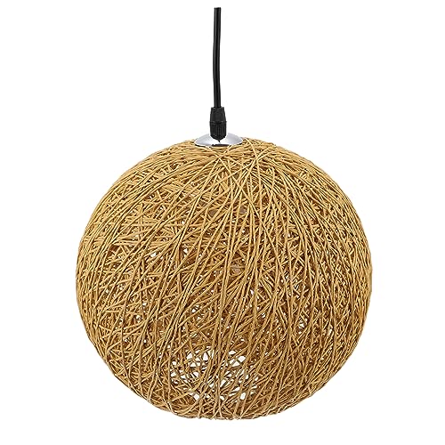 LIFKICH 1 Stück Rattan Hängelampe Wunderschöner Klassischer Lampenschirm für Restaurant Dekorationslicht Geflochtenem Material ohne Glühbirne LIFKICH 1 Stück Rattan Hängelampe Wunderschöner Klassischer Lampenschirm für Restaurant Dekorationslicht Geflochtenem Material ohne Glühbirne von LIFKICH