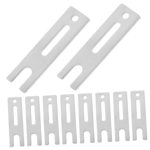 LIFKICH 10 Stück Teiliges Aluminiumlegierung Sicherheits Schiebefensterschloss mit Antidrop Funktion Robuste Fenstersicherung für Horizontale Schiebefenster Einfache Montage von LIFKICH