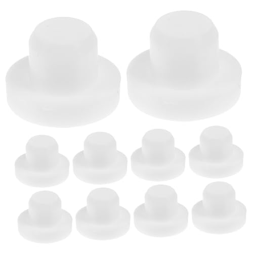 LIFKICH 10 Stück Teiliges Gummi Stopfen Einsetzbar als Ersatz für Salz Pfefferstreuer Flaschen Blumentöpfe Gummiverschluss Robust und Flexibel Einfache Montage von LIFKICH