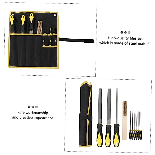 LIFKICH 10 Stück Teiliges Handfeilen Set aus Gehärtetem Stahl Robustes Nadelfeilen Set für Holzschnitzerei Polieren Formen und Materialbearbeitung Langlebig und Kompakt Bürste für Holz LIFKICH 10 Stück Teiliges Handfeilen Set aus Gehärtetem Stahl Robustes Nadelfeilen Set für Holzschnitzerei Polieren Formen und Materialbearbeitung Langlebig und Kompakt Bürste für Holz von LIFKICH