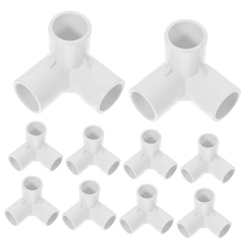 LIFKICH 10 Stück Teiliges PVC Fitting Rohrverbinder für DIY Gartenregal Korrosionsbeständig Robust Geeignet für Gewächshaus Möbel Zeltrahmenbau LIFKICH 10 Stück Teiliges PVC Fitting Rohrverbinder für DIY Gartenregal Korrosionsbeständig Robust Geeignet für Gewächshaus Möbel Zeltrahmenbau von LIFKICH