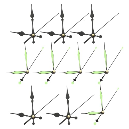 LIFKICH 10sätze Teiliges Set Uhrzeiger Robustem Leuchtend Dunkelheit Für Kreative Wanduhren Und Einfache Installation Für Zuhause Und Büro von LIFKICH