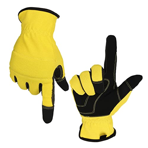 LIFKICH 1Paar Gartenhandschuhe Xl Atmungsaktiv und Strapazierfähig für Gartenarbeit Sicherheitshandschuhe mit Funktion Gelb Langlebig und Leicht zu Reinigen LIFKICH 1Paar Gartenhandschuhe Xl Atmungsaktiv und Strapazierfähig für Gartenarbeit Sicherheitshandschuhe mit Funktion Gelb Langlebig und Leicht zu Reinigen von LIFKICH
