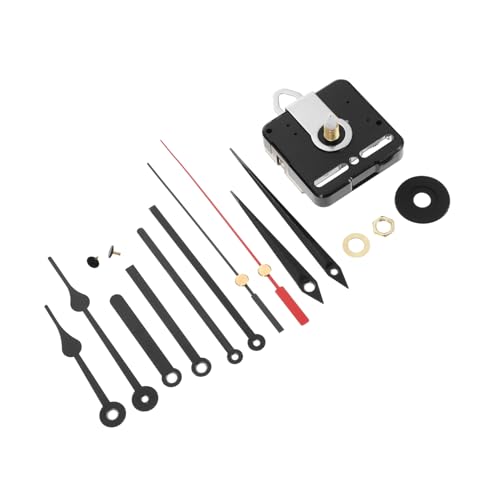 LIFKICH 1Satz Clock Bewegungsmechanismus Geräuschloses Uhrwerk mit Zeigern und Eisenhaken für DIY Uhrenreparatur und Ersatzteile für Wanduhr von LIFKICH