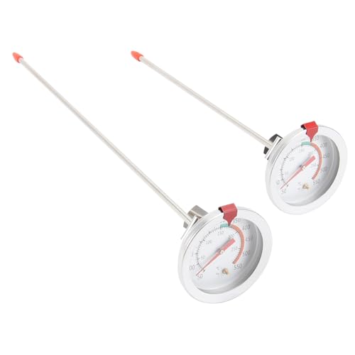 LIFKICH 2 Stk. Edelstahl Fleischthermometer mit Clip Teiliges Messsonden Temperaturmesser für Fritteuse Bbq Grill Küchenthermometer zur Präzisen Lebensmittel und Flüssigkeitsmessung LIFKICH 2 Stk. Edelstahl Fleischthermometer mit Clip Teiliges Messsonden Temperaturmesser für Fritteuse Bbq Grill Küchenthermometer zur Präzisen Lebensmittel und Flüssigkeitsmessung von LIFKICH