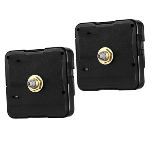 LIFKICH 2 Stück Quartz Uhrwerk für Wanduhr Teiliges Langlebiges DIY Uhrwerk mit Präzisem Quarzantrieb Geeignet zum Reparieren und Selbsteinbau Kompatibel mit Großen und Dicken Uhrenrahmen von LIFKICH