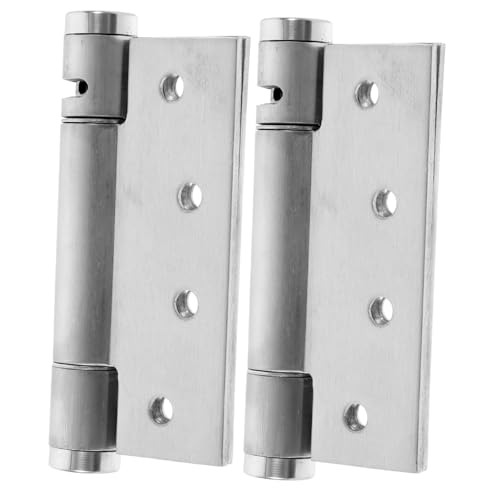 LIFKICH 2 Stück Selbstschließendes Türscharnierset aus Aluminiumlegierung Verstellbare Türschaniere mit Automatischem Schließmechanismus Geeignet für Wohnraumtüren Waschküchen und von LIFKICH