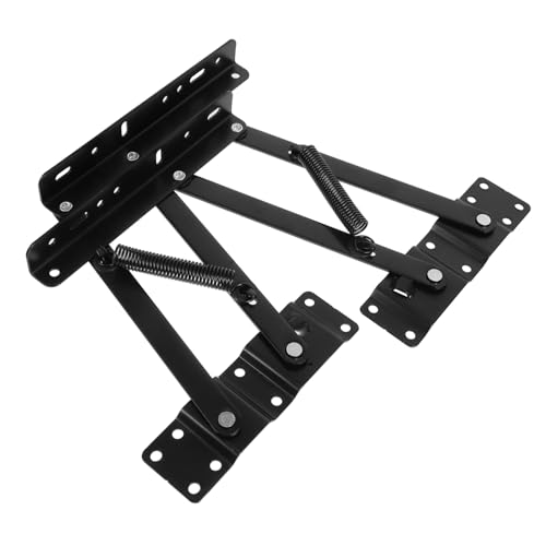 LIFKICH 2 Stück Teiliges Klapptisch scharnierset aus Kaltgewalztem Stahl Federunterstützter Lift mechanismus für Stufenlose Höhenverstellung Robuste Möbelbeschläge für Vielseitige von LIFKICH