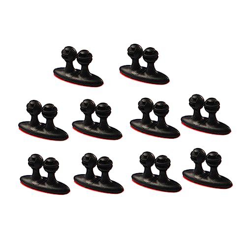 LIFKICH 24 Stück Praktische Pack Kabelorganizer Clips Multifunktionale Kabelhalter für Auto Schreibtisch und Wand Selbstklebend Schwarz zur Kabelorganisation und Fixierung LIFKICH 24 Stück Praktische Pack Kabelorganizer Clips Multifunktionale Kabelhalter für Auto Schreibtisch und Wand Selbstklebend Schwarz zur Kabelorganisation und Fixierung von LIFKICH