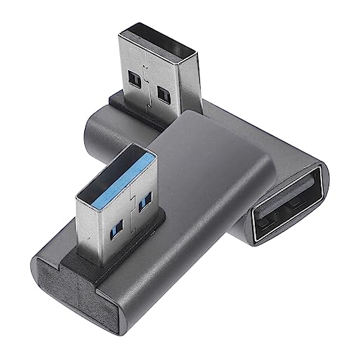 LIFKICH 2Stücke USB Rechtswinkeladapter USB für Geräteanschlüsse für Enge Räume Unterstützt Ultra Schnelle Datenübertragung Hubs Drucker von LIFKICH