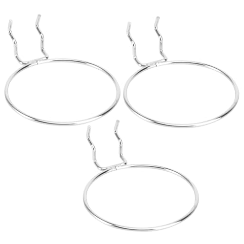 LIFKICH 3 Stück Runde Metall Haken Silberfarben Langlebig Cup Rack Aufbewahrung Halter für Zuhause und Gewerbe zur Tassenorganisation und Kreativen Präsentation LIFKICH 3 Stück Runde Metall Haken Silberfarben Langlebig Cup Rack Aufbewahrung Halter für Zuhause und Gewerbe zur Tassenorganisation und Kreativen Präsentation von LIFKICH