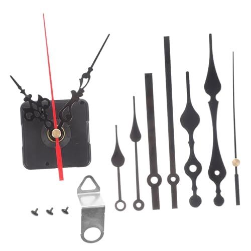LIFKICH 4 Sätze Teiliges DIY Uhrwerk aus Hochwertigem Kunststoff Langlebiger Uhrwerk Mechanismus Ersatz für Wanduhr Reparatur und Bastelprojekte Verschiedenen Zeigerkombinationen Leicht von LIFKICH