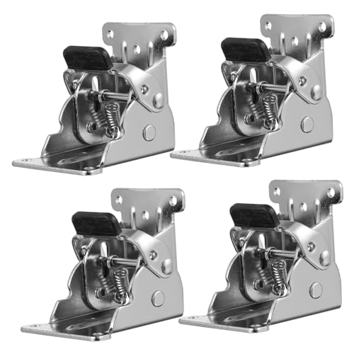 LIFKICH 4 Stück Klappscharnier Faltbare Tischbeinscharniere Arretierung Installieren für Möbel und Klapptische Selbstverriegelnd Platzsparend Robustes Design von LIFKICH