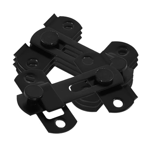 LIFKICH 4 Stück Schiebetürschloss mit Flip Latch Einfache Installation für Schiebetüren Scheunentüren Schwarz Robuste Sicherheitslösung für Zuhause und Büro LIFKICH 4 Stück Schiebetürschloss mit Flip Latch Einfache Installation für Schiebetüren Scheunentüren Schwarz Robuste Sicherheitslösung für Zuhause und Büro von LIFKICH