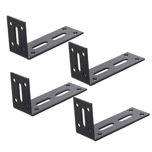 LIFKICH 4 Stück Teiliges Rechtwinkliger Regalhalter aus Korrosionsbeständigem für Möbel Holzregale Wandmontage Robuste Möbelverbindung Schwarz LIFKICH 4 Stück Teiliges Rechtwinkliger Regalhalter aus Korrosionsbeständigem für Möbel Holzregale Wandmontage Robuste Möbelverbindung Schwarz von LIFKICH