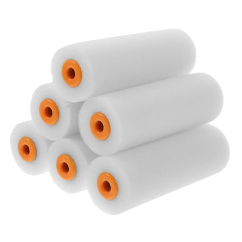 LIFKICH 6 Stück Teiliges Farbroller für Wandmalerei Leichtes und Langlebiges Malwerkzeug mit Ergonomischem Griff für Latex und Ölbasisfarben Vielseitig Einsetzbar Engen Ecken und Schwer von LIFKICH