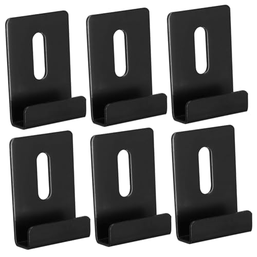 LIFKICH 6 Stück Teiliges Spiegelhalter Clips Robuste Wandmontage für Rahmenlose Spiegel Rostfrei für Wohnzimmer Badezimmer und Garagen Stabiler Halt Design von LIFKICH