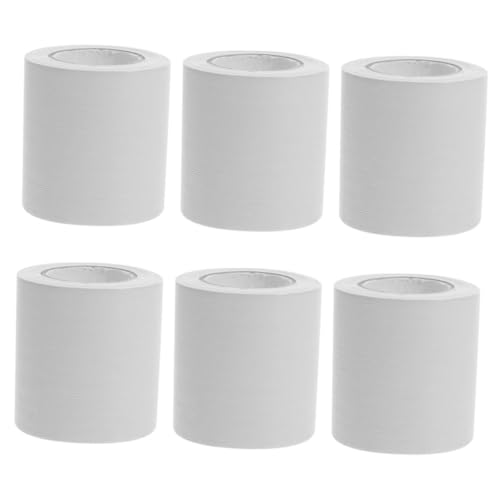 LIFKICH 6Rollen Selbstklebende Sockelleisten für Wand und Bodenverkleidung Hochflexibel Weißes Holzdesign für Glatte Oberflächen Einfach Anzubringen von LIFKICH