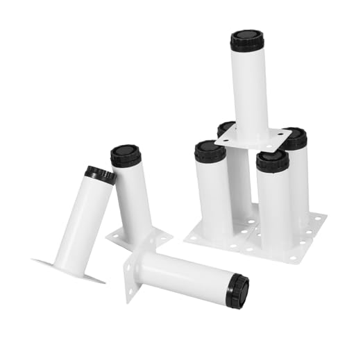 LIFKICH 8stücke Verstellbare Möbelbeine Metall Runde Stütze Für Sofa Schrank Und Tisch Für Höhenanpassung Und Kompatibilität von LIFKICH